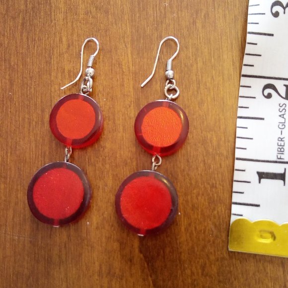 Fun Red Earrings For Summer - Picture 1 of 1